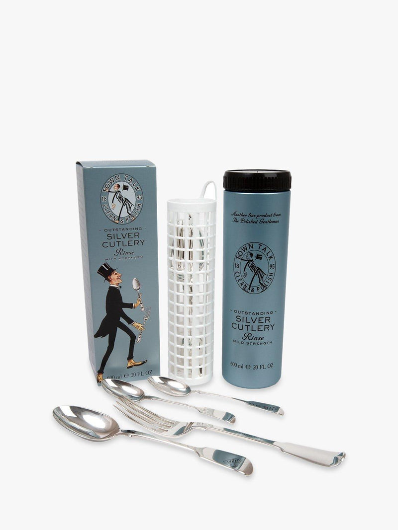 Town Talk silver cutlery rinse mild strength 600ml (British brand)