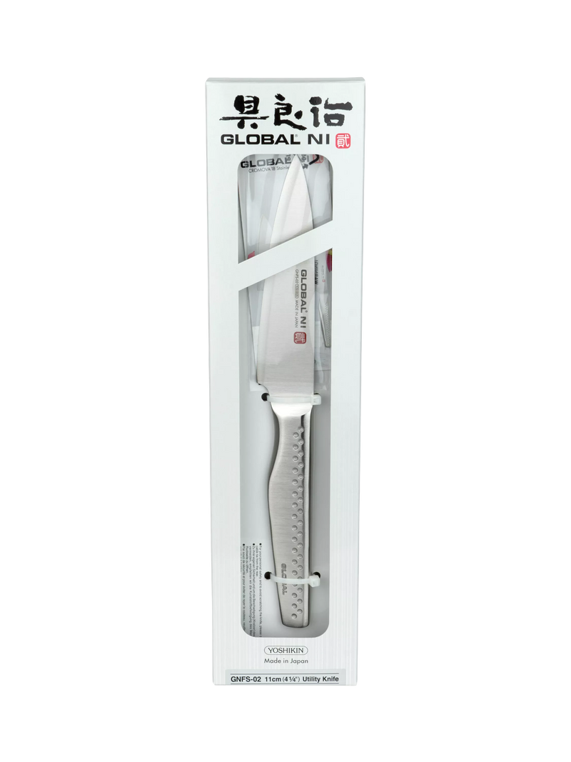 GLOBAL NI Series 11cm stainless steel utility knife, imported from the UK