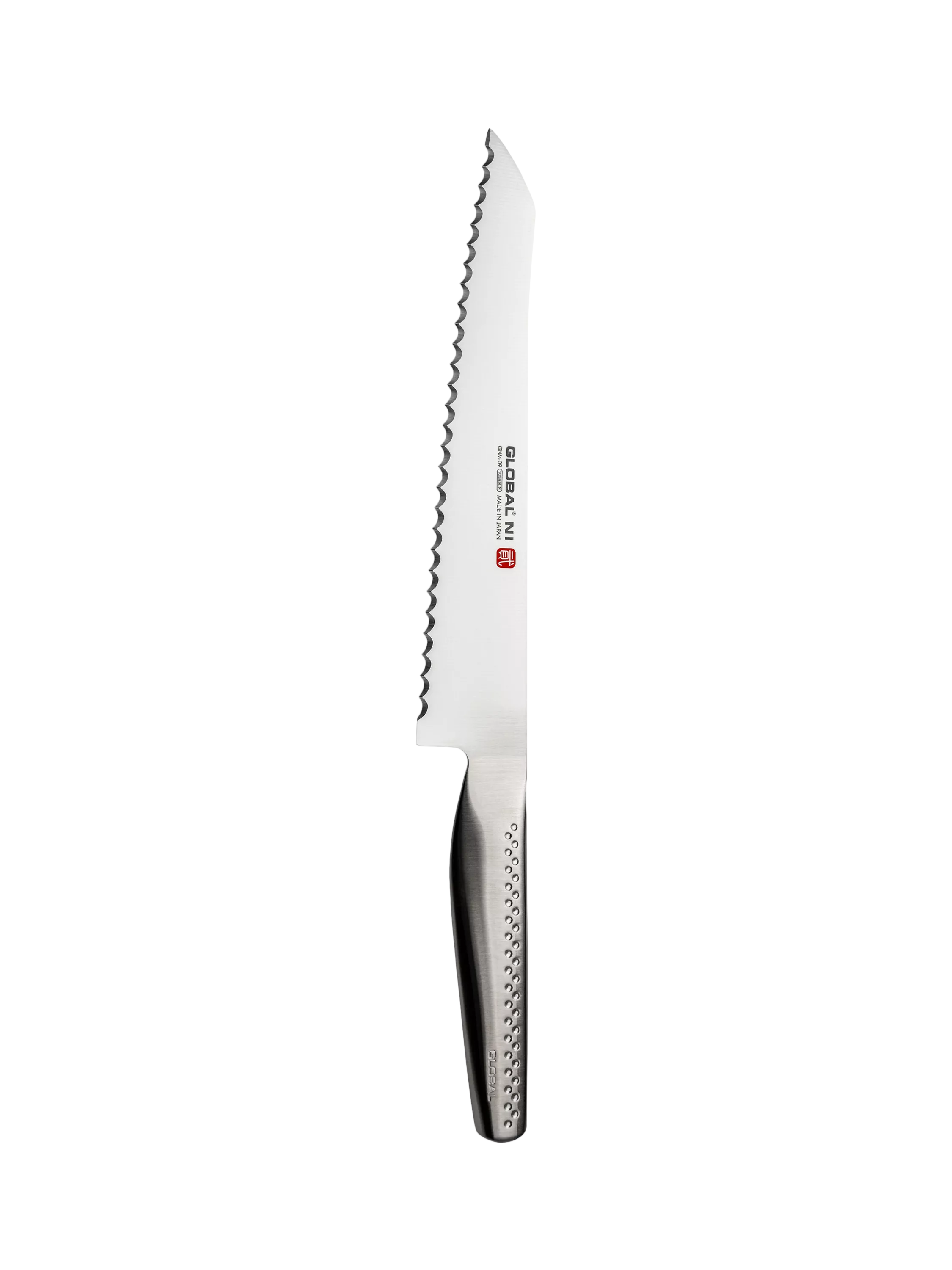 Global NI bread knife 21cm with scalloped edge, imported from the UK