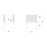 John Lewis Grayson small storage side table - British product