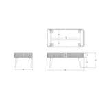 John Lewis Grayson Storage Coffee Table - British product