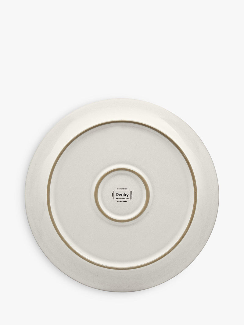 Denby Natural Canvas dinner plate 27cm diameter - British product