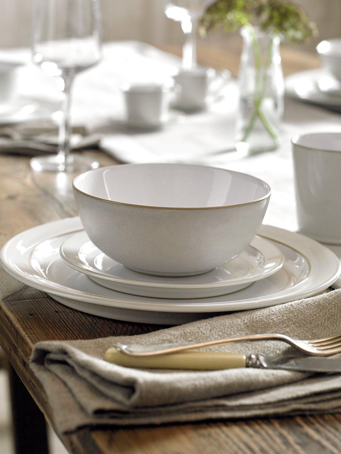 Denby Natural Canvas dinner plate 27cm diameter - British product