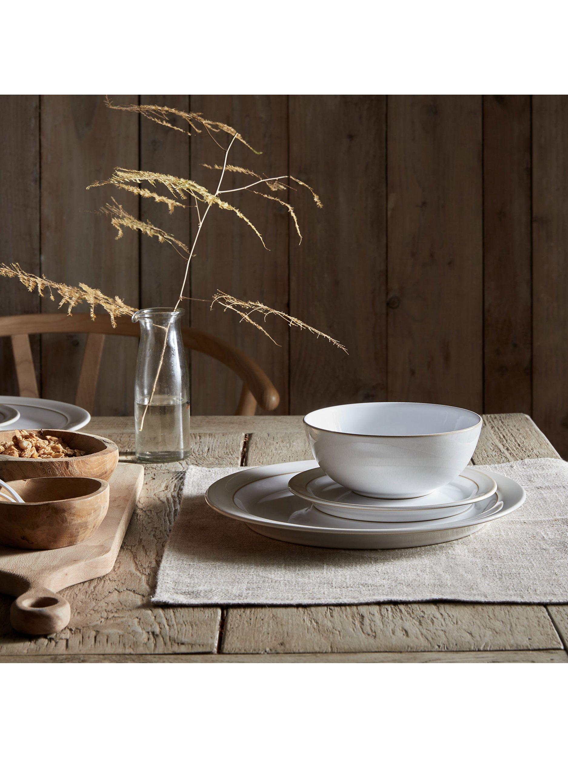 Denby Natural Canvas dinner plate 27cm diameter - British product