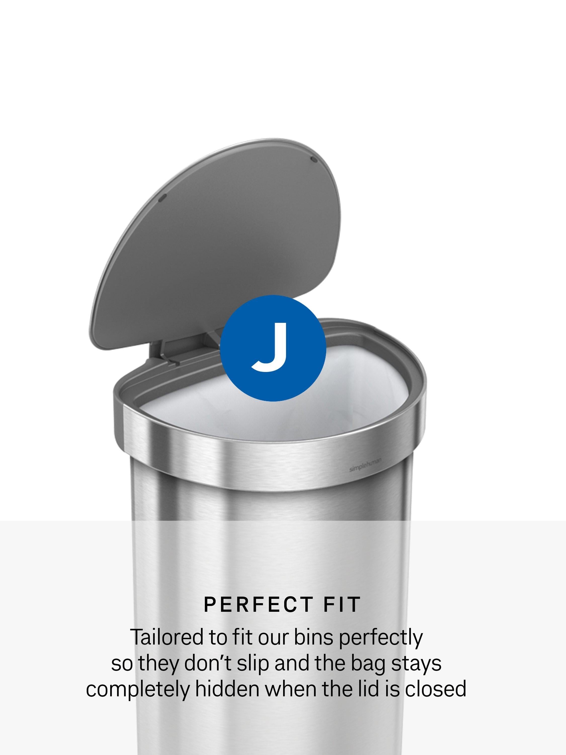Simplehuman bin liners Code J pack of 60, imported from the UK