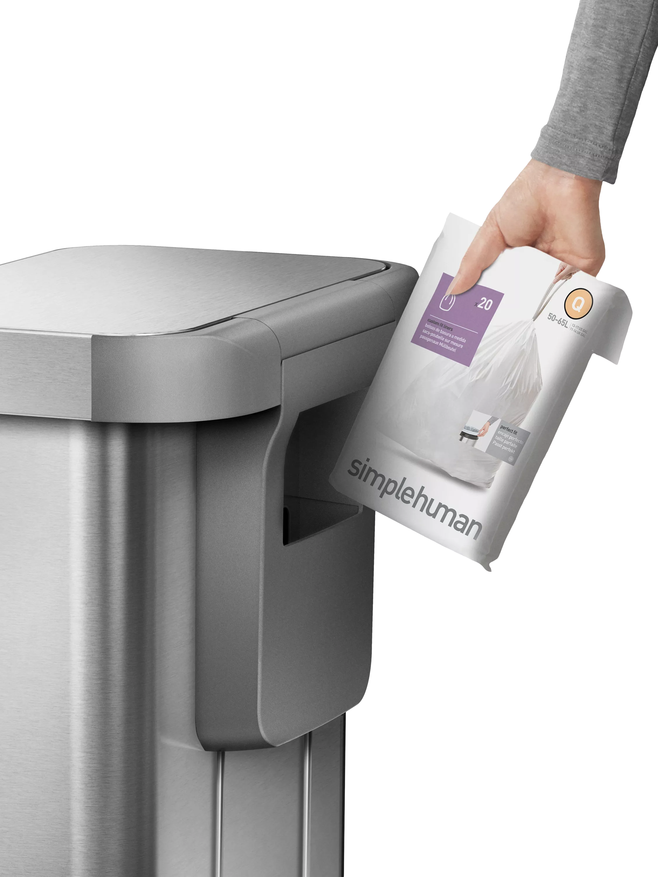 Simplehuman bin liners Code Q pack of 60, UK version