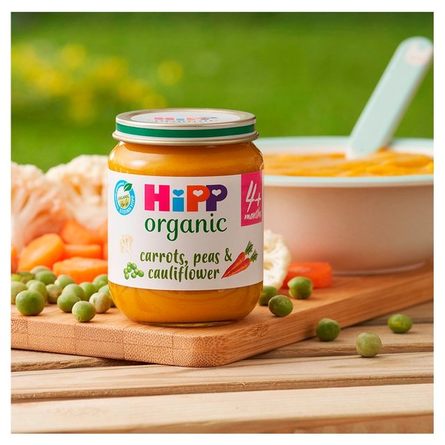 HiPP Organic Carrots Cauliflower & Peas Baby Food 4+ months   125g GOODS M&S   