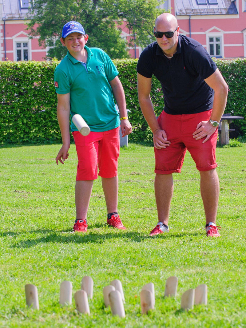 Bex Number Kubb party game set, imported from the UK