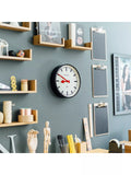 Newgate Clocks Luggage analogue wall clock 30cm black and red - British product