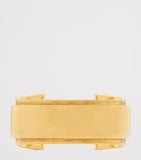 Saint Laurent Scroll Open Cuff Bracelet brass, imported from the UK