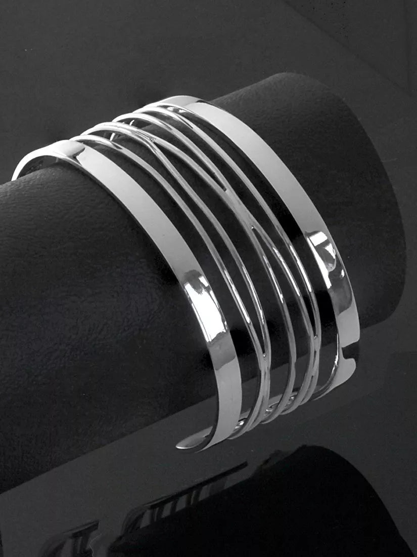 Nina B sterling silver zig zag cuff, UK version