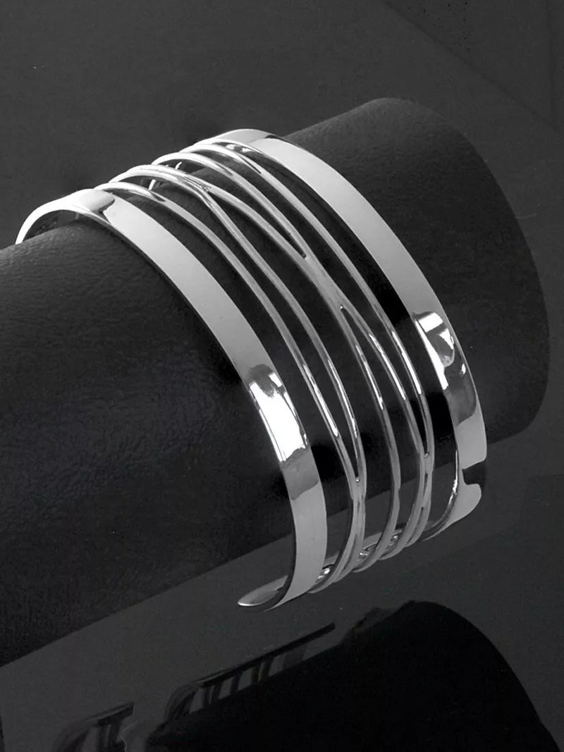 Nina B sterling silver zig zag cuff, UK version