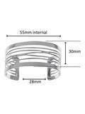 Nina B sterling silver zig zag cuff, UK version