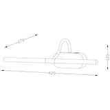 John Lewis Litho LED wall light satin finish - British product