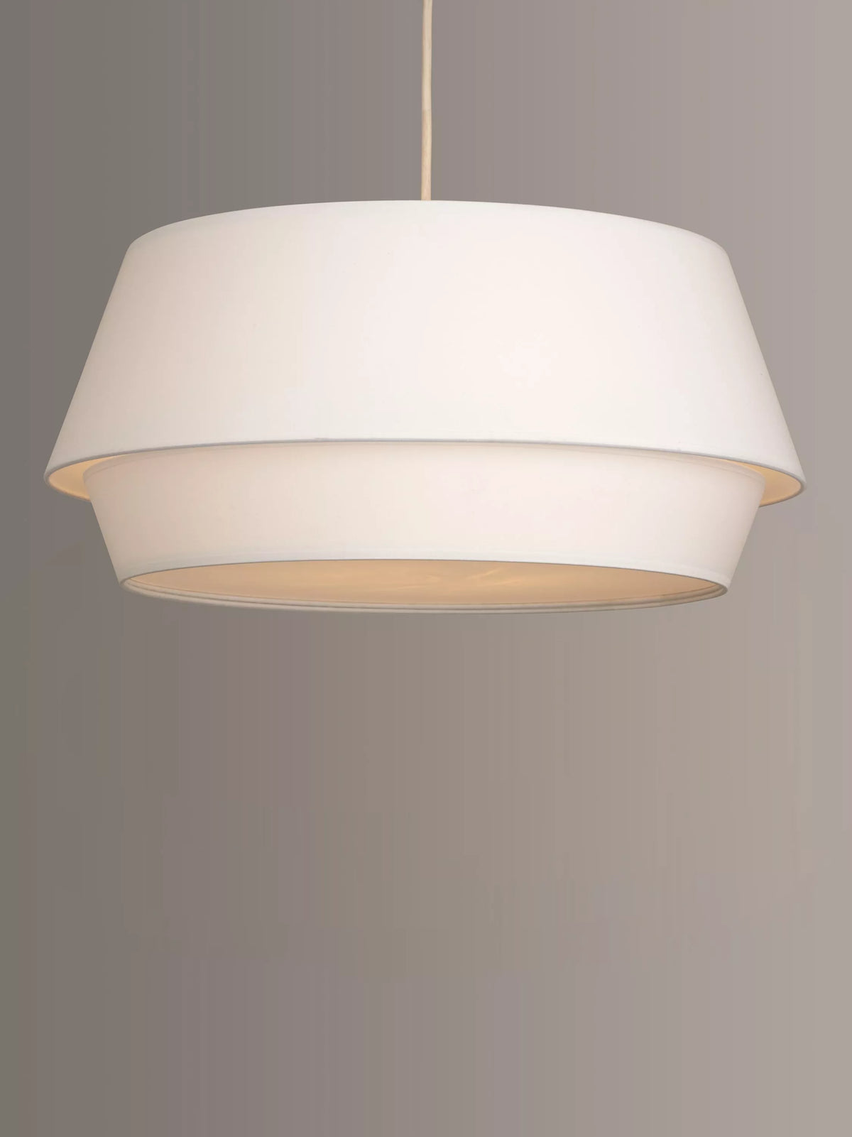 John Lewis Lisbeth ceiling shade fabric tapered drum, imported from the UK