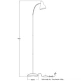 John Lewis Mykki LED floor lamp satin nickel - British product