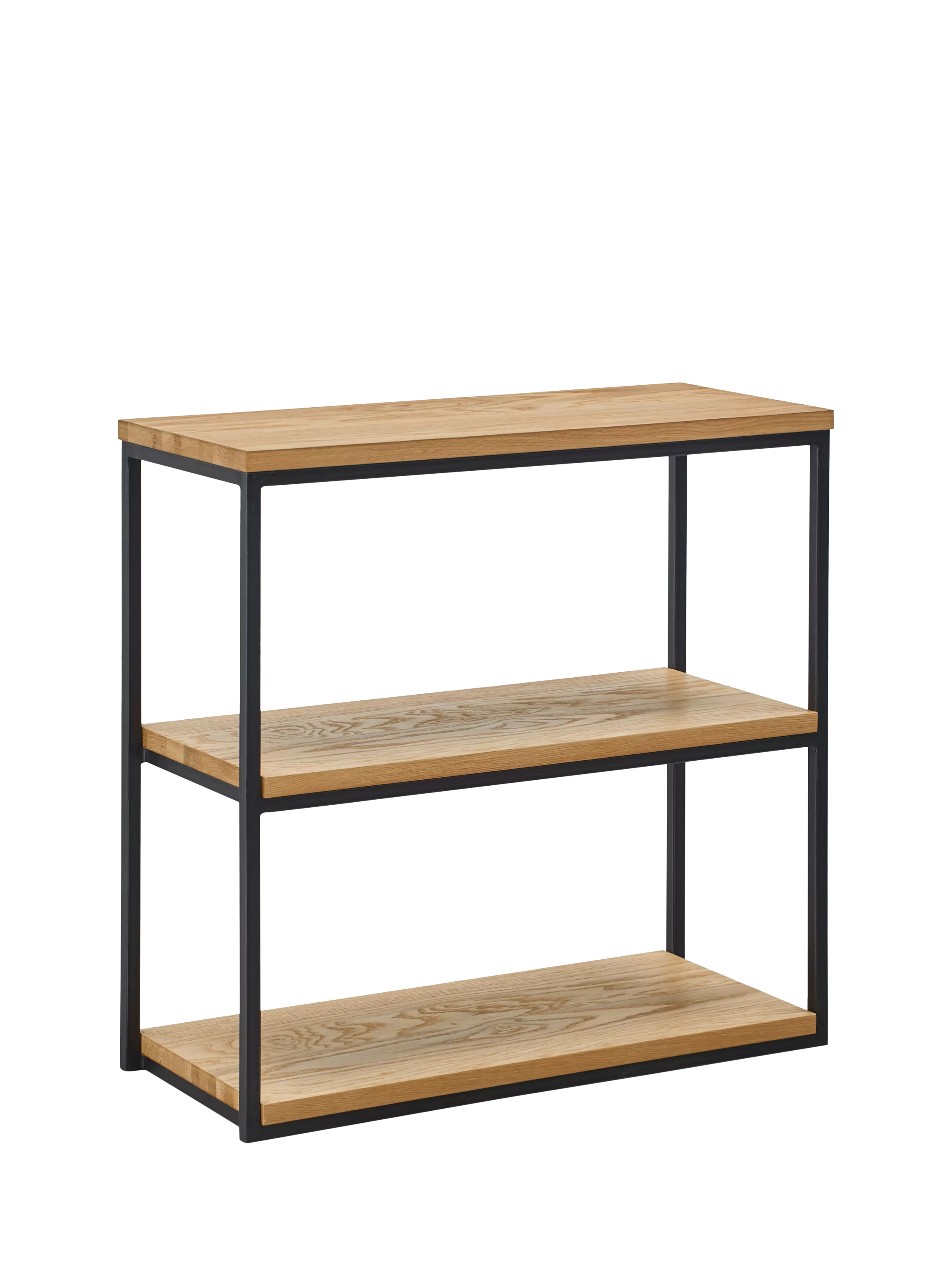 John Lewis Calia oak low shelving unit, UK version