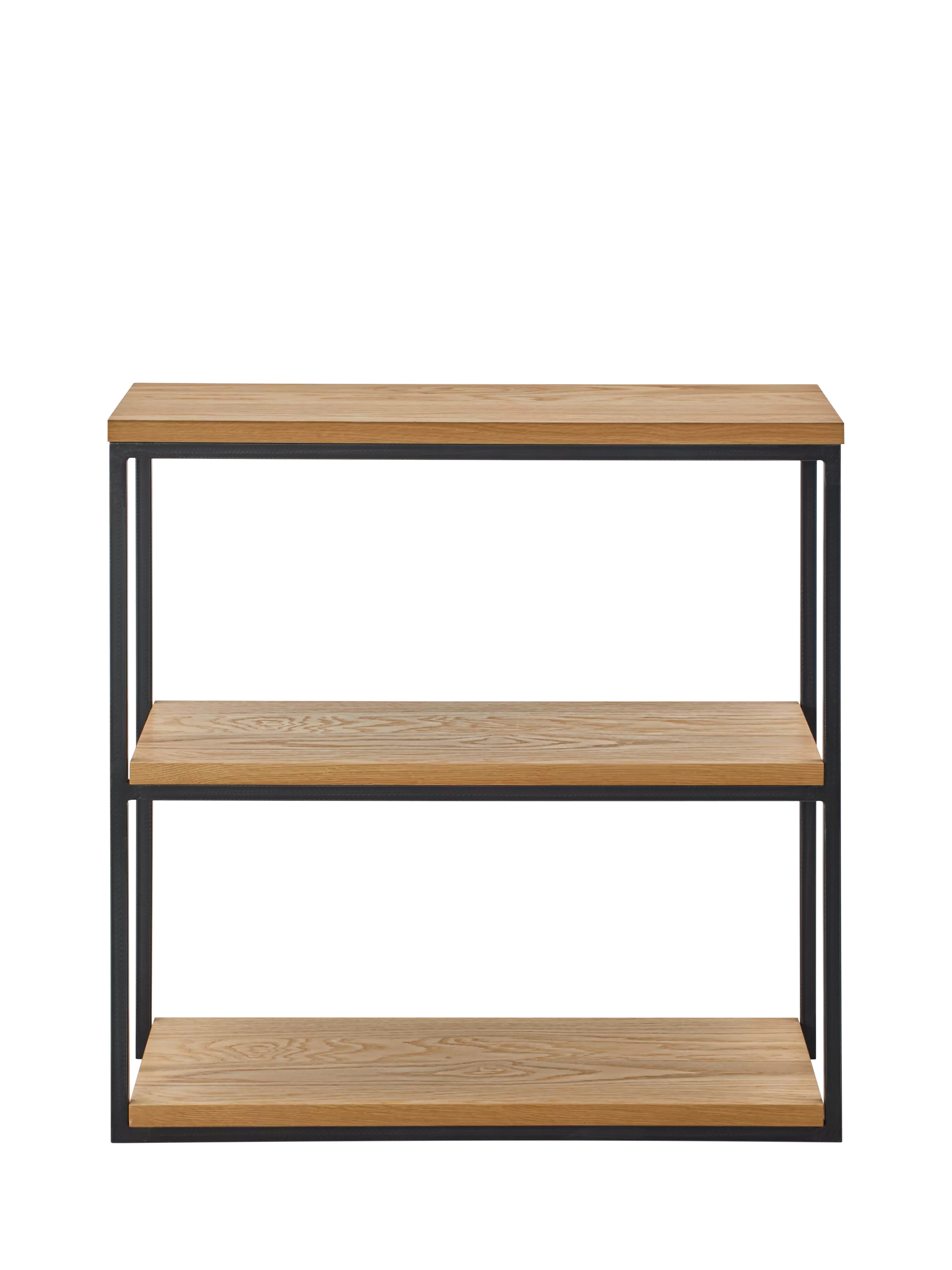John Lewis Calia oak low shelving unit, UK version