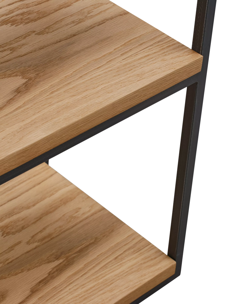 John Lewis Calia oak low shelving unit, UK version