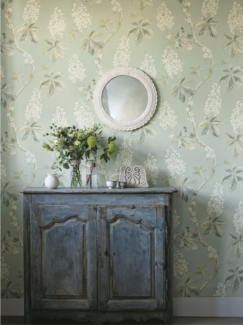 Sanderson Chestnut Tree floral wallpaper (British brand)