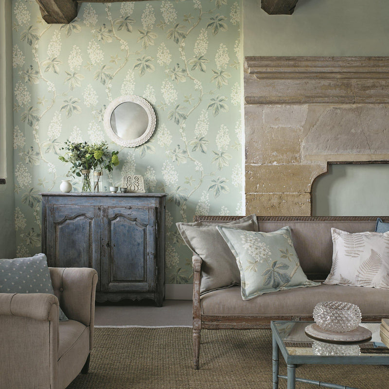 Sanderson Chestnut Tree floral wallpaper (British brand)