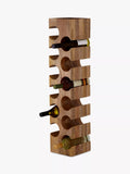 John Lewis mango wood wine rack 12 bottle natural (British brand)