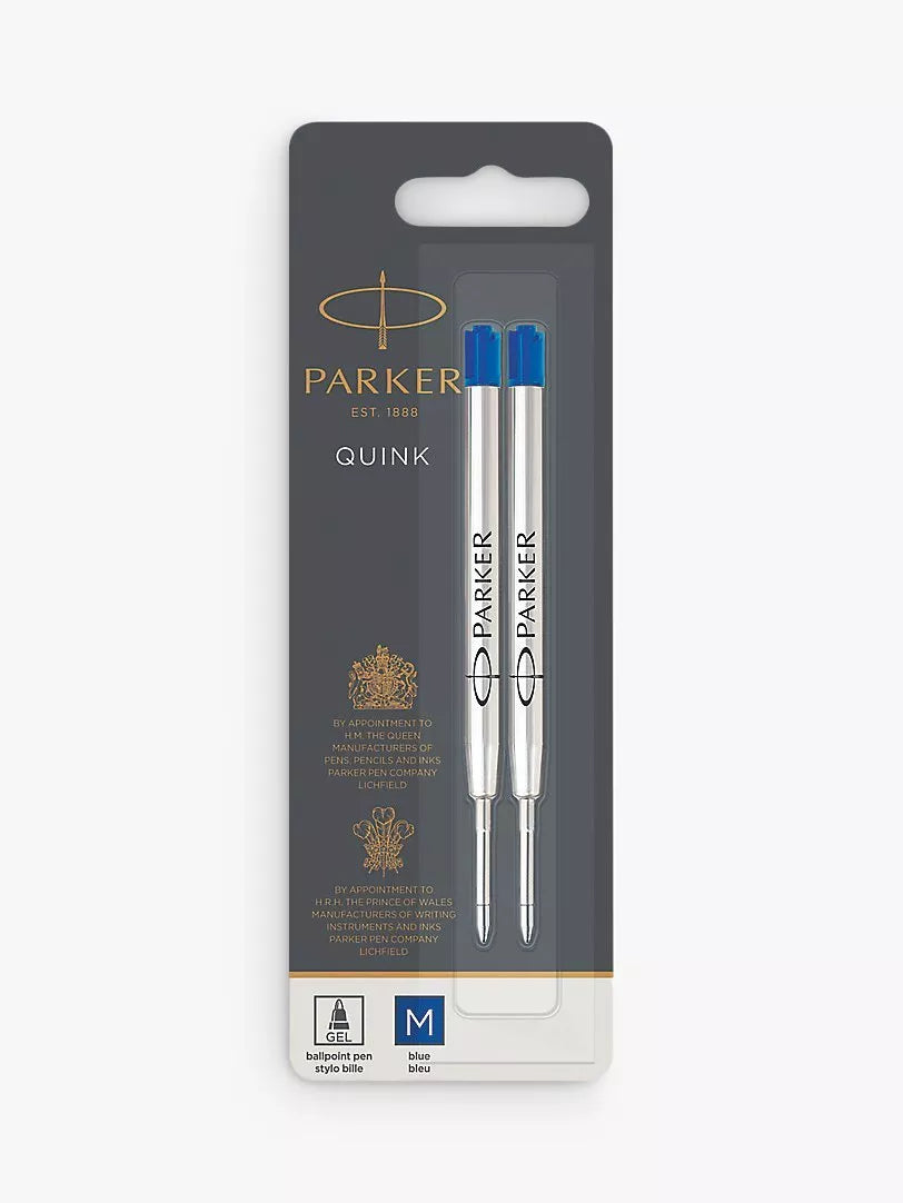 PARKER Quink gel ballpoint pen refill blue medium, UK version