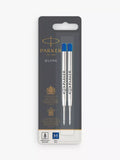 PARKER Quink gel ballpoint pen refill blue medium, UK version