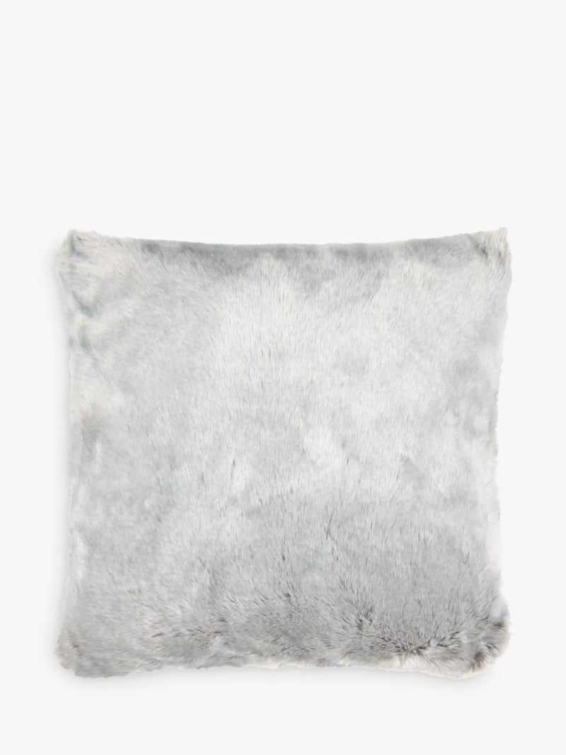 Faux Fur Cushion with Mocha Ombre Effect