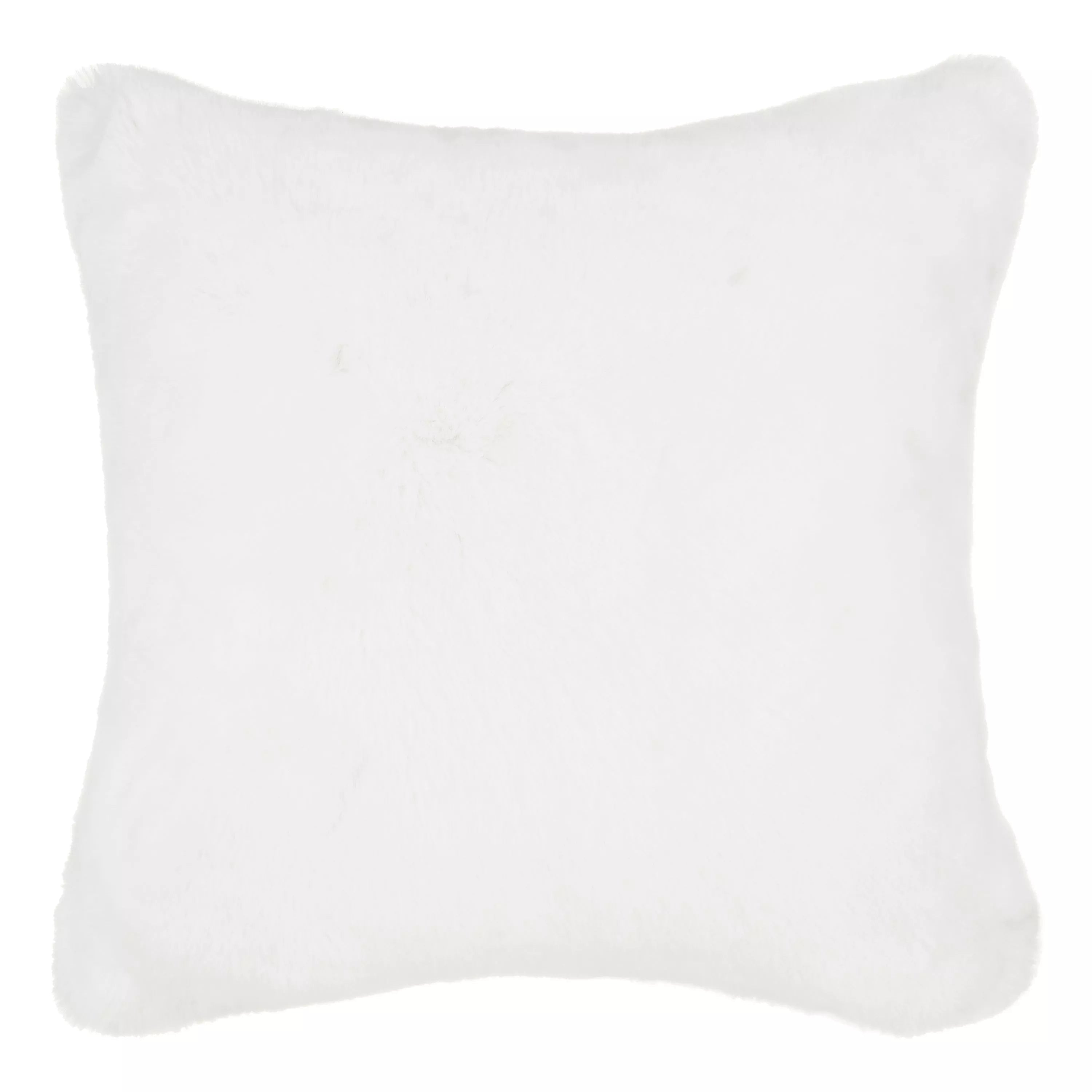 Faux Fur Cushion with Mocha Ombre Effect