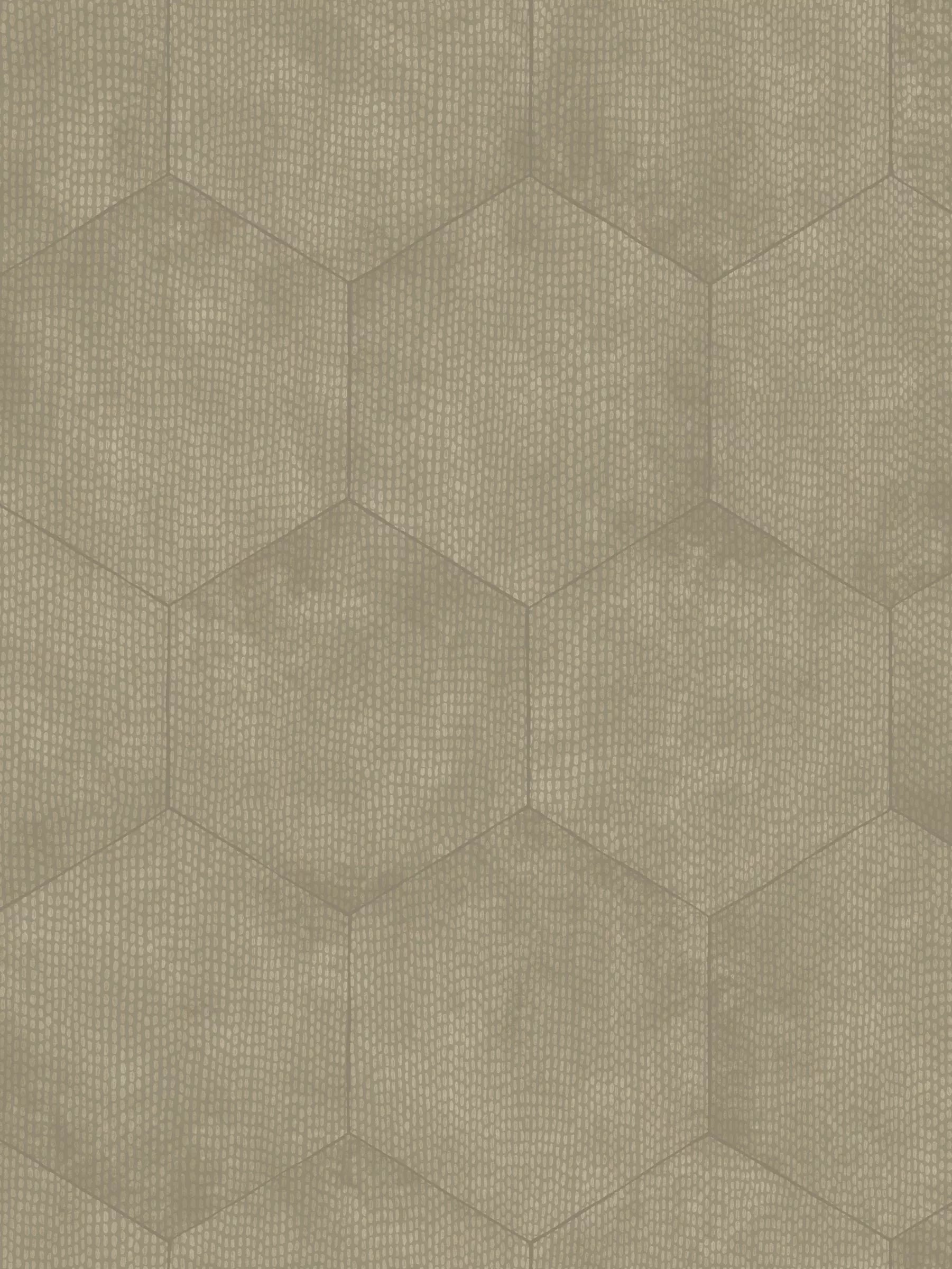 Cole & Son Mineral Wallpaper metallic hexagonal tile design - British product