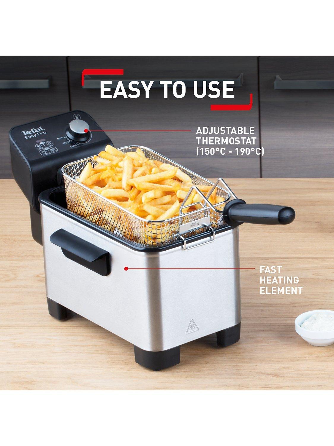 Tefal EasyPro deep fryer 1.2kg capacity French appliance - British product