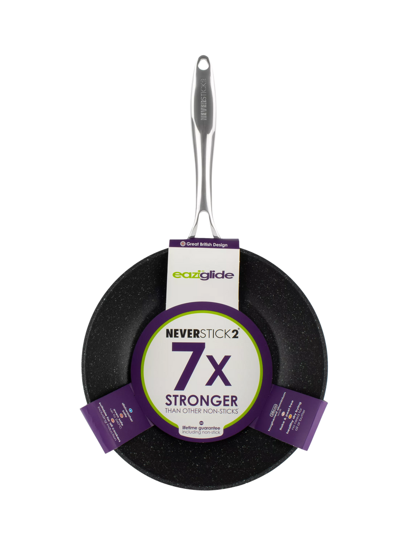 Eaziglide Neverstick2 aluminium non-stick open wok 28cm, UK version