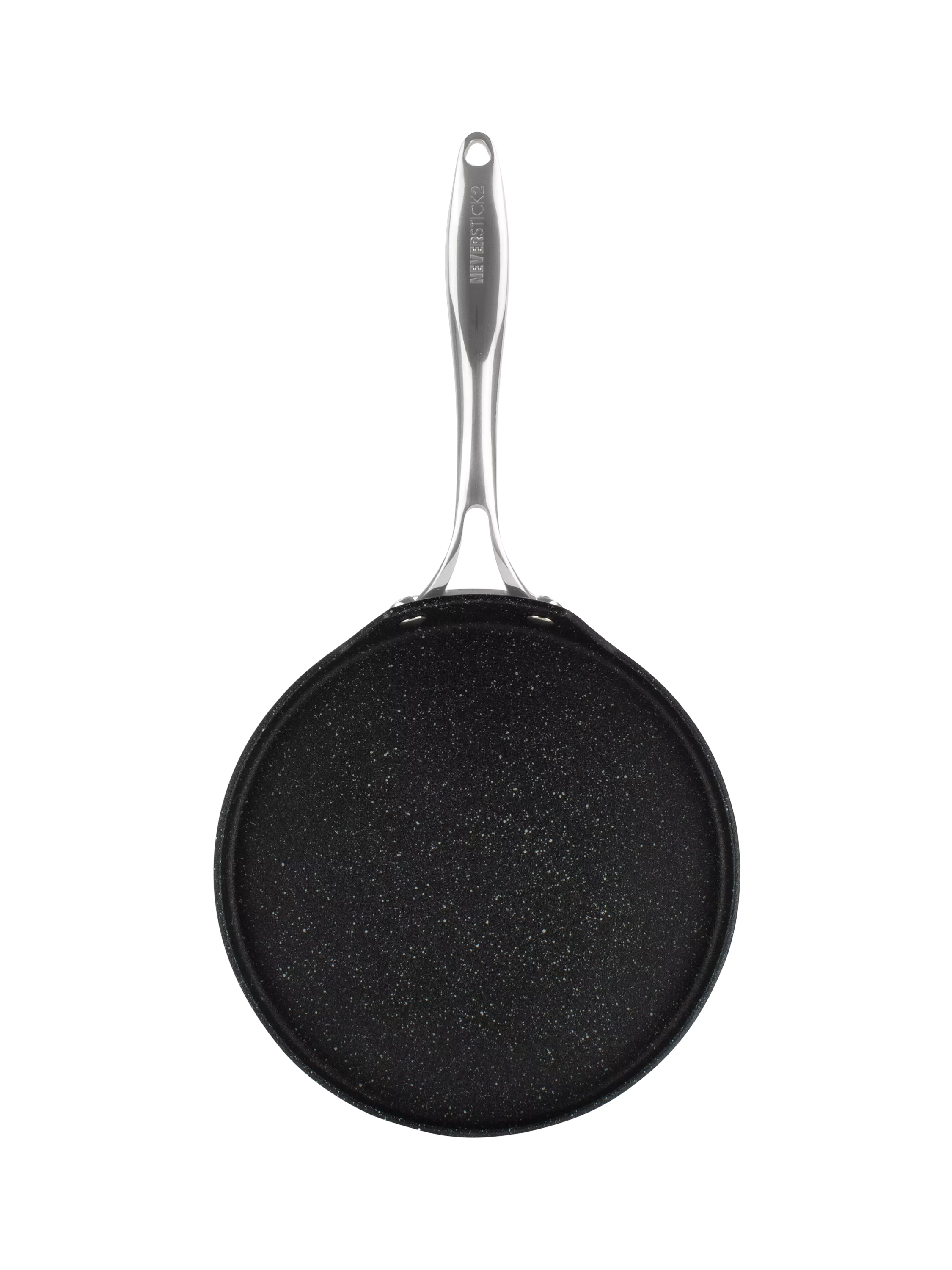 Eaziglide Neverstick2 Aluminum Non-Stick Pancake Pan Black 25cm - British product
