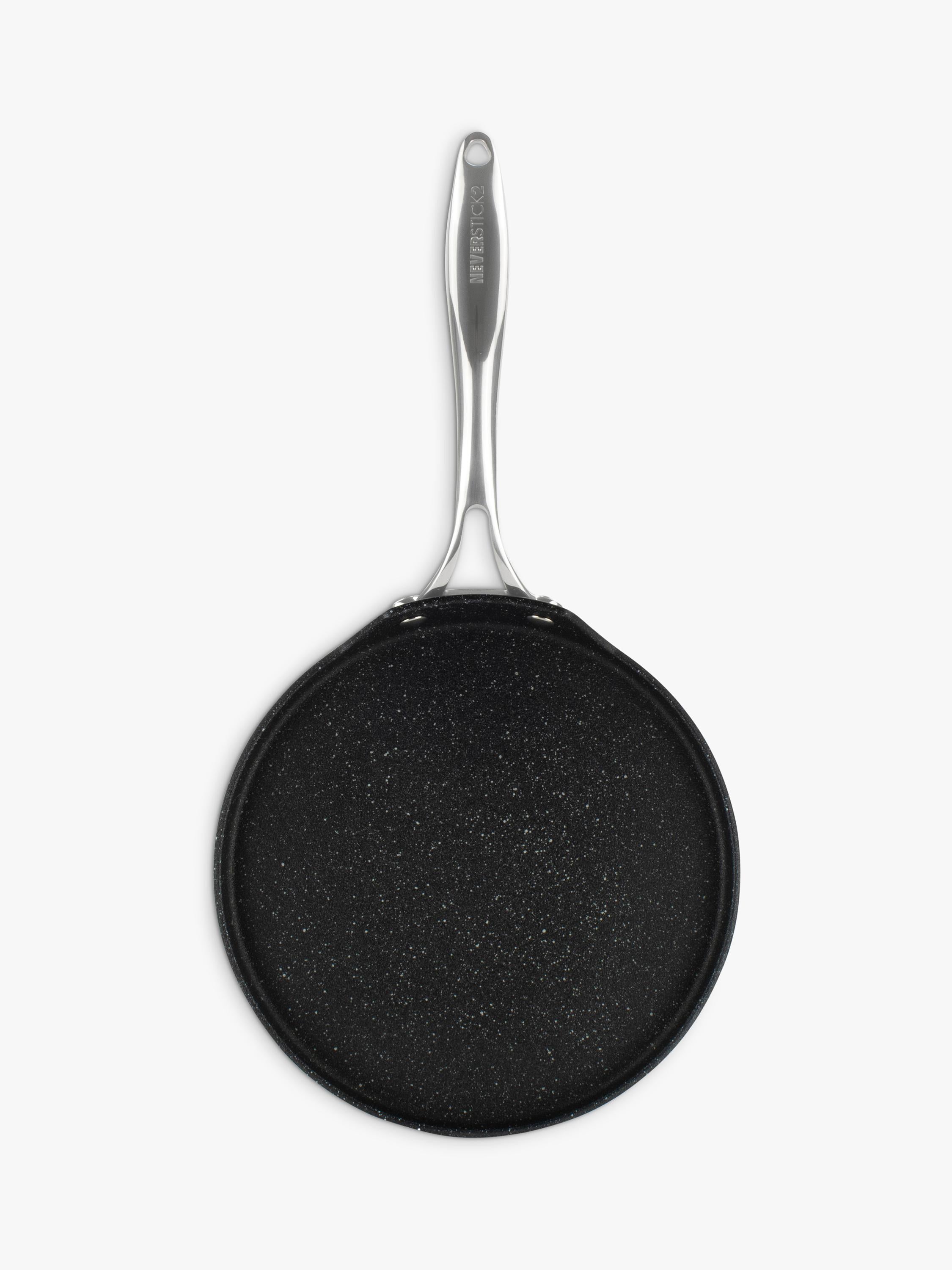 Eaziglide Neverstick2 Aluminum Non-Stick Pancake Pan Black 25cm - British product