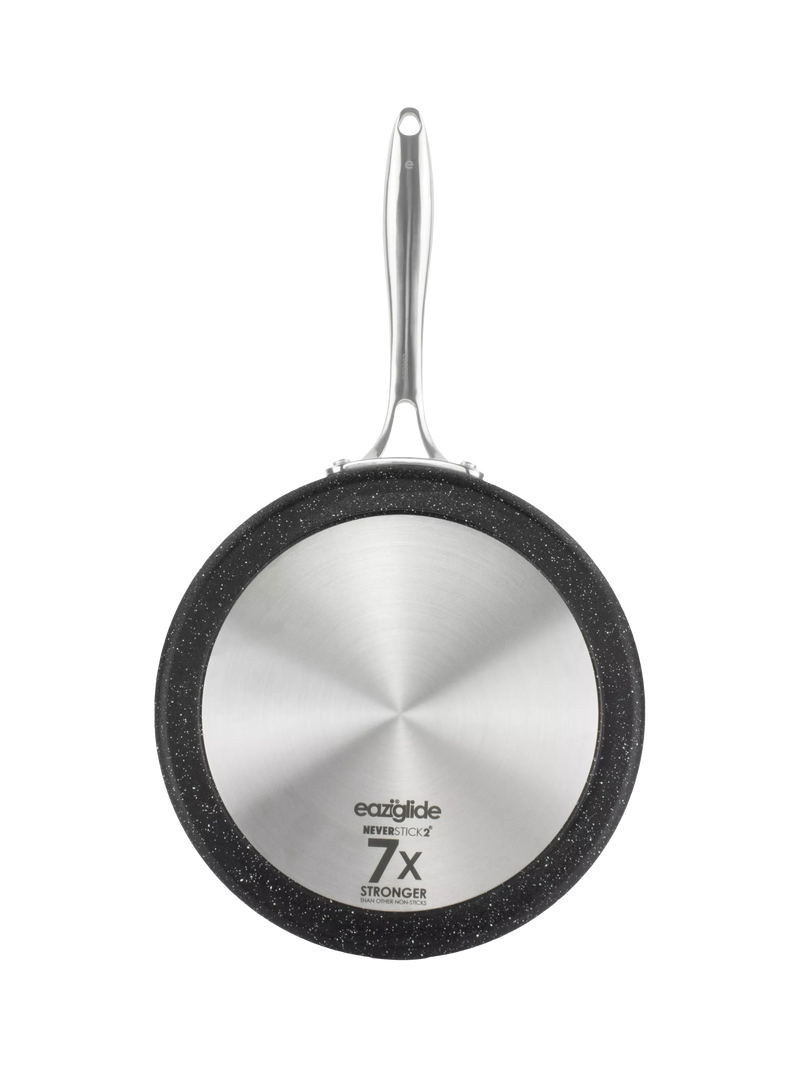 Eaziglide Neverstick2 Aluminum Non-Stick Pancake Pan Black 25cm - British product