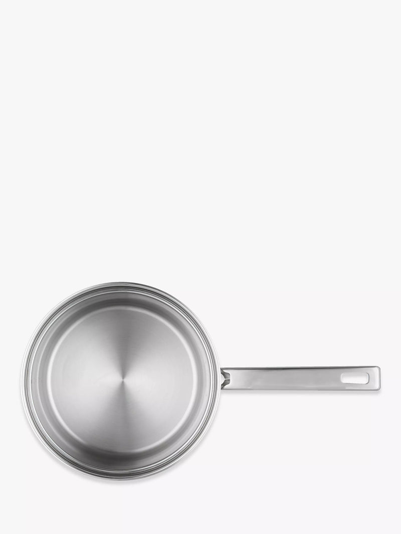 John Lewis stainless steel saucepan set with lids, 3 piece, UK version