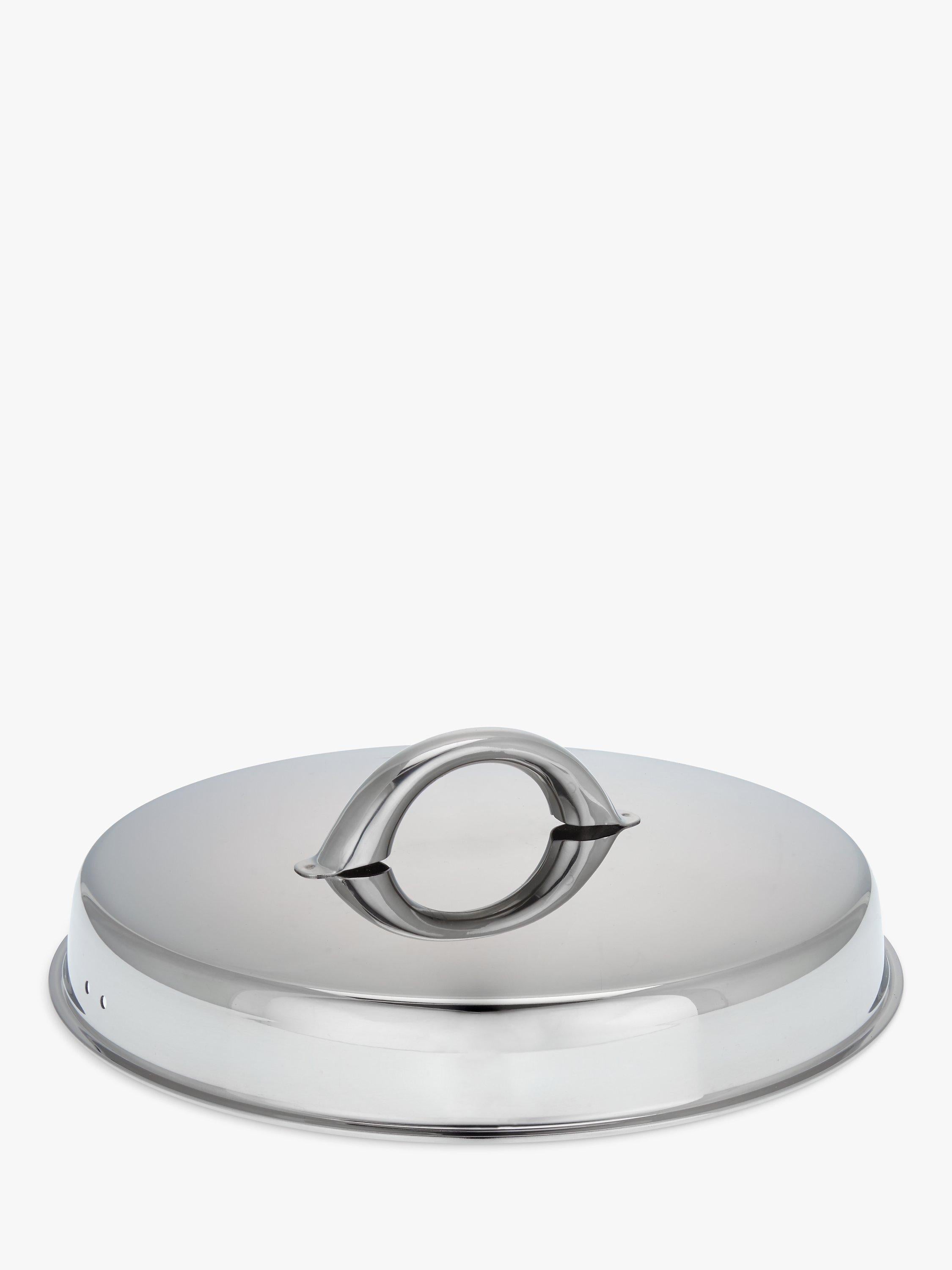 John Lewis stainless steel saucepan set with lids, 3 piece, UK version