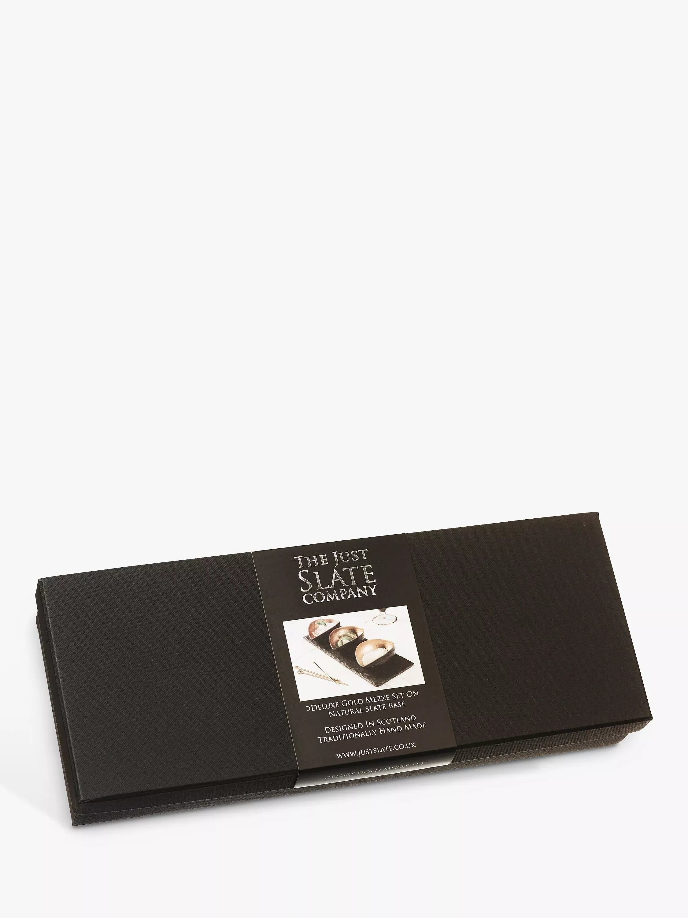Selbrae House Slate Metal Bowl Mezze Set Black Gold (British brand)
