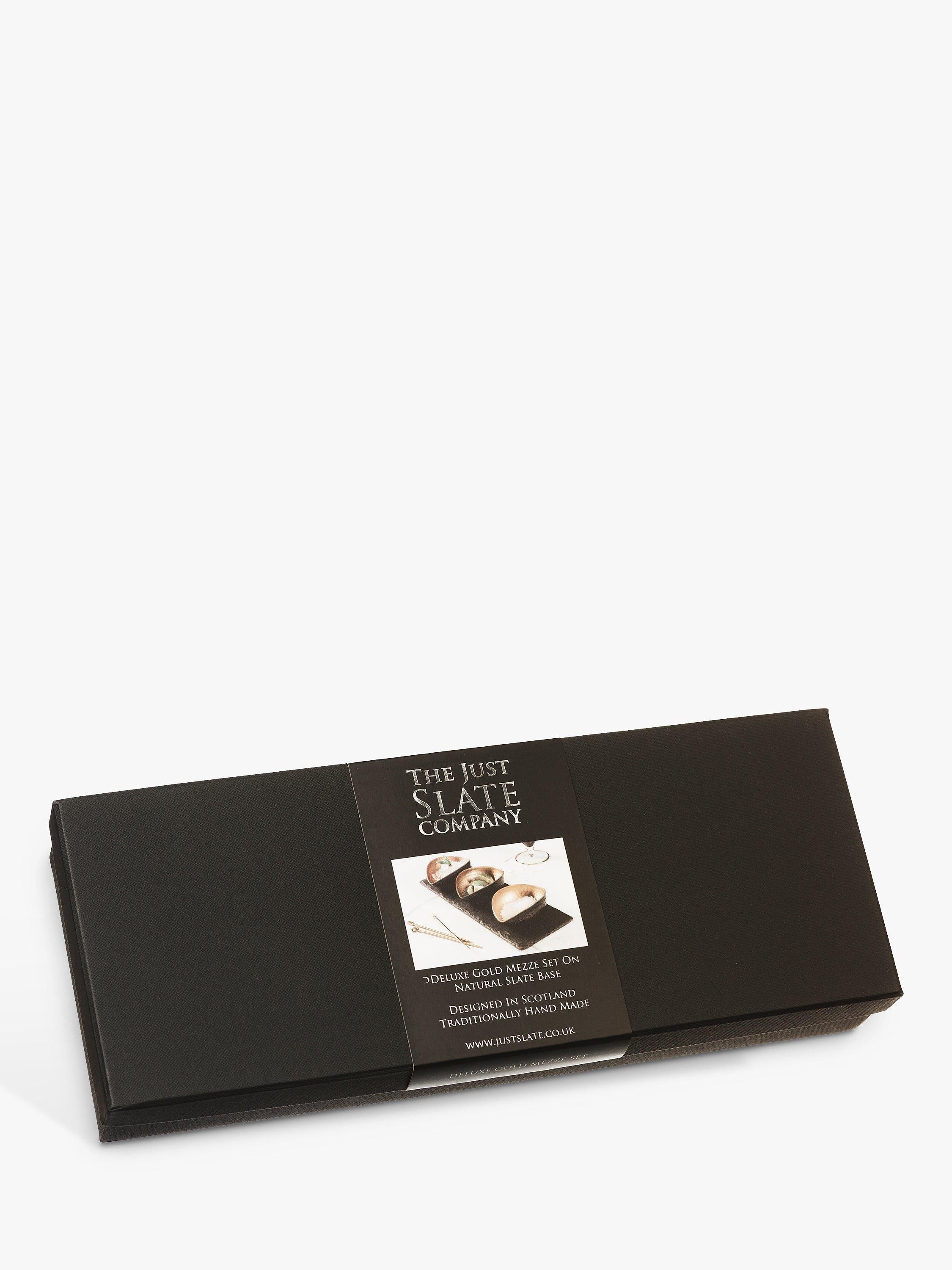 Selbrae House Slate Metal Bowl Mezze Set Black Gold (British brand)