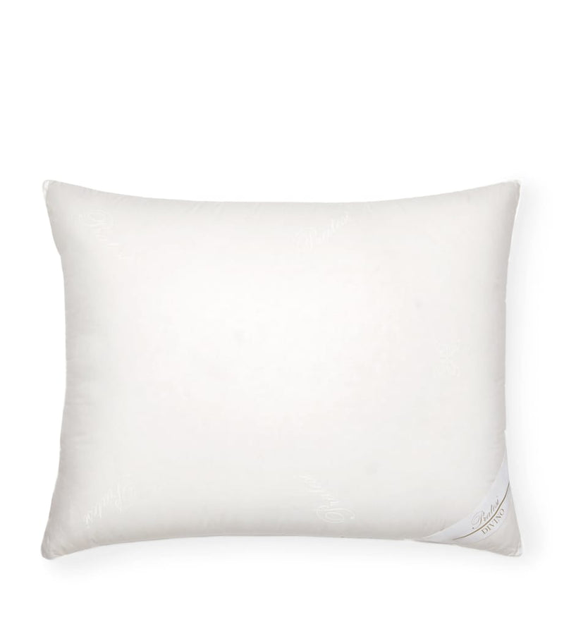 Pratesi Down Firm Divino Oxford Pillow 50cm x 75cm, imported from the UK