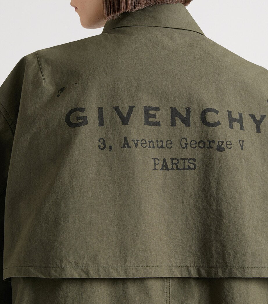 Givenchy oversized lang parka, britisk versjon