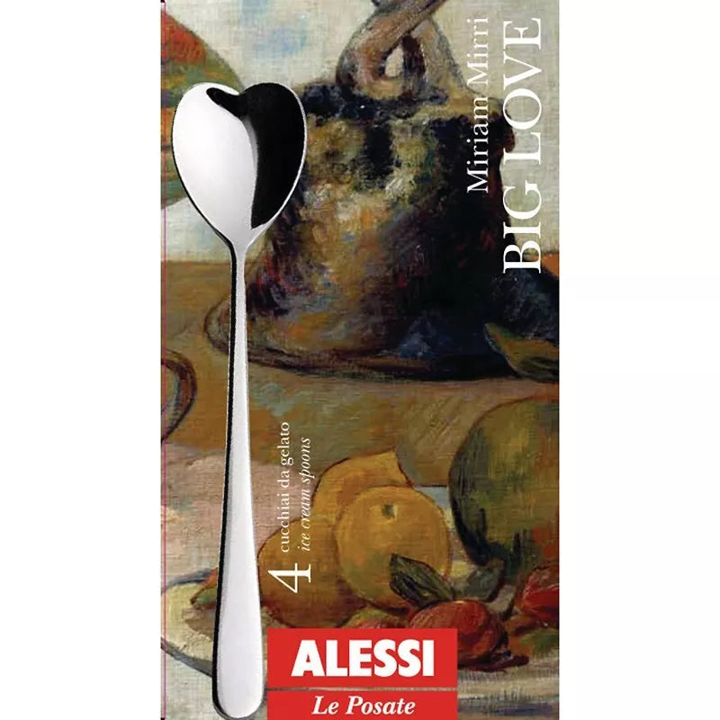 Alessi Big Love Heart Spoons set of 4 - British product