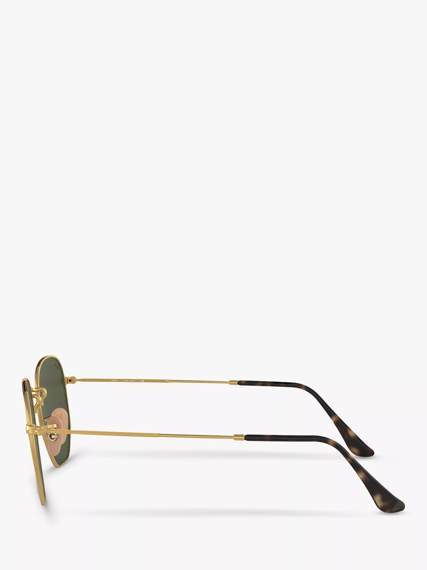 Ray-Ban hexagonal flat lens sunglasses with Flash mirror, UK version