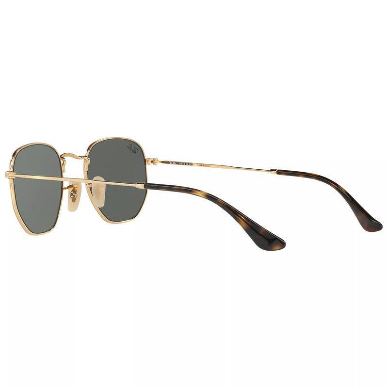 Ray-Ban hexagonal flat lens sunglasses with Flash mirror, UK version