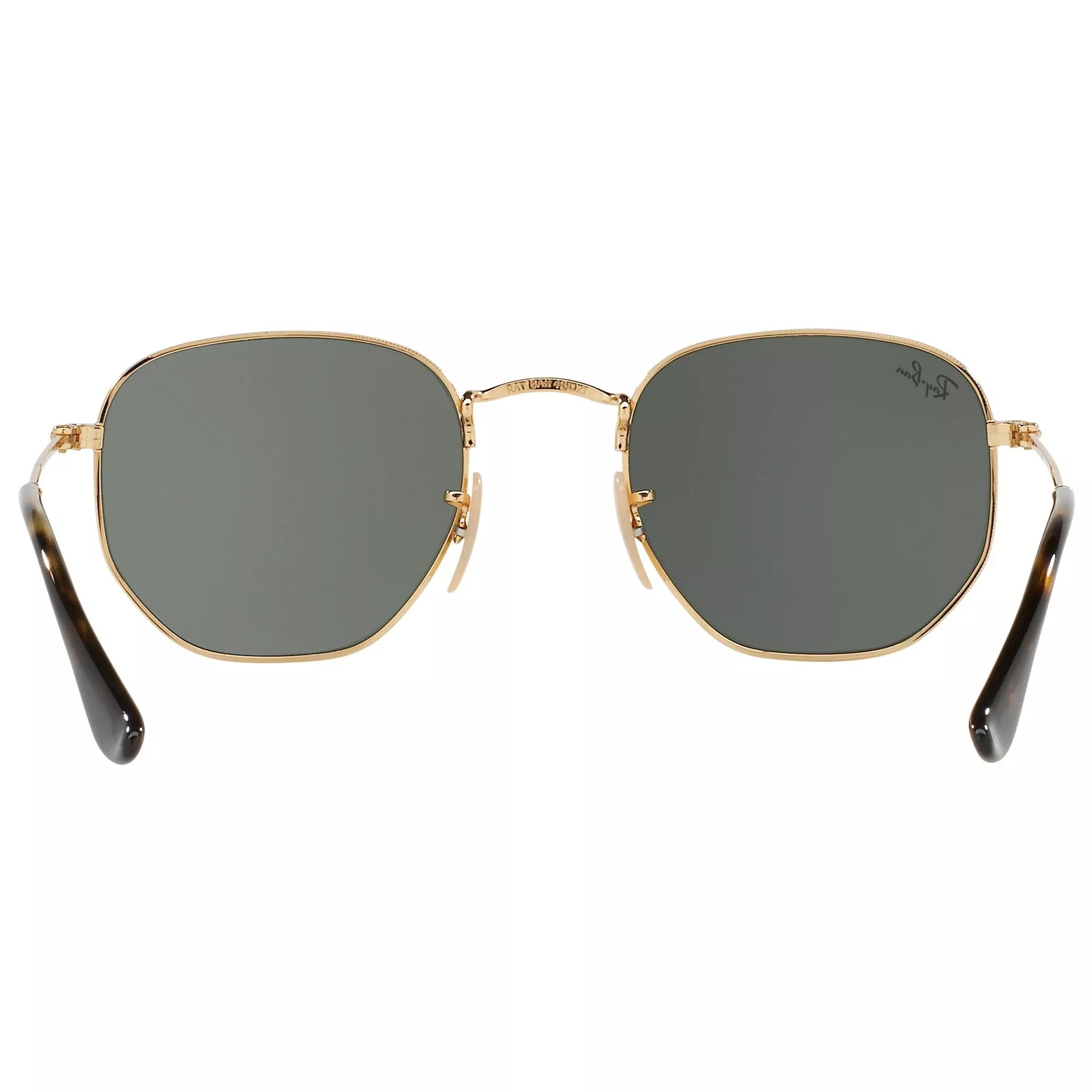 Ray-Ban hexagonal flat lens sunglasses with Flash mirror, UK version