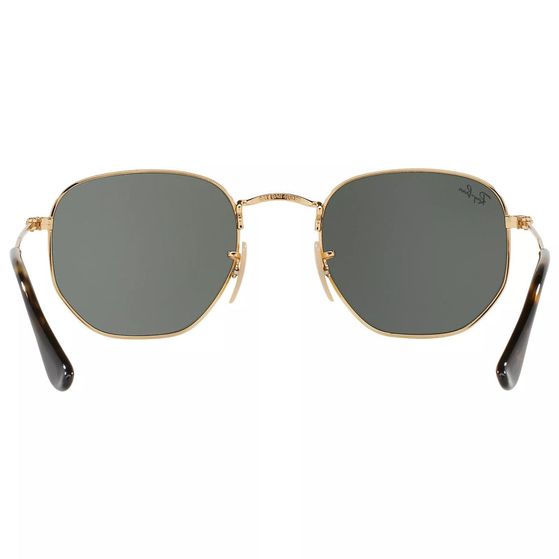 Ray-Ban hexagonal flat lens sunglasses with Flash mirror, UK version