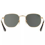 Ray-Ban hexagonal flat lens sunglasses with Flash mirror, UK version