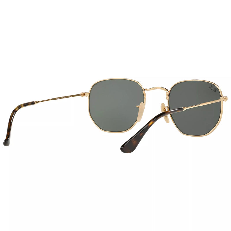 Ray-Ban hexagonal flat lens sunglasses with Flash mirror, UK version