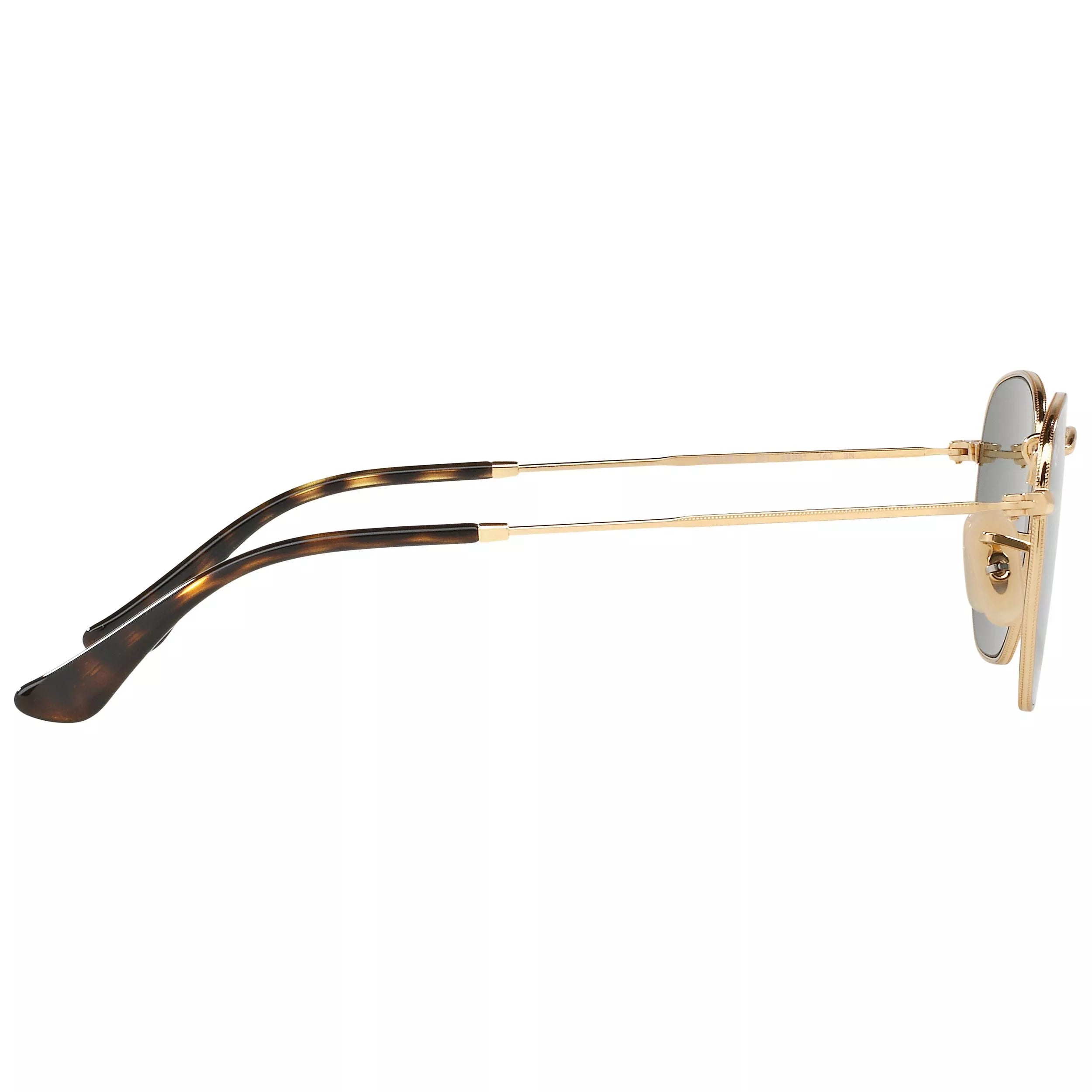 Ray-Ban hexagonal flat lens sunglasses with Flash mirror, UK version